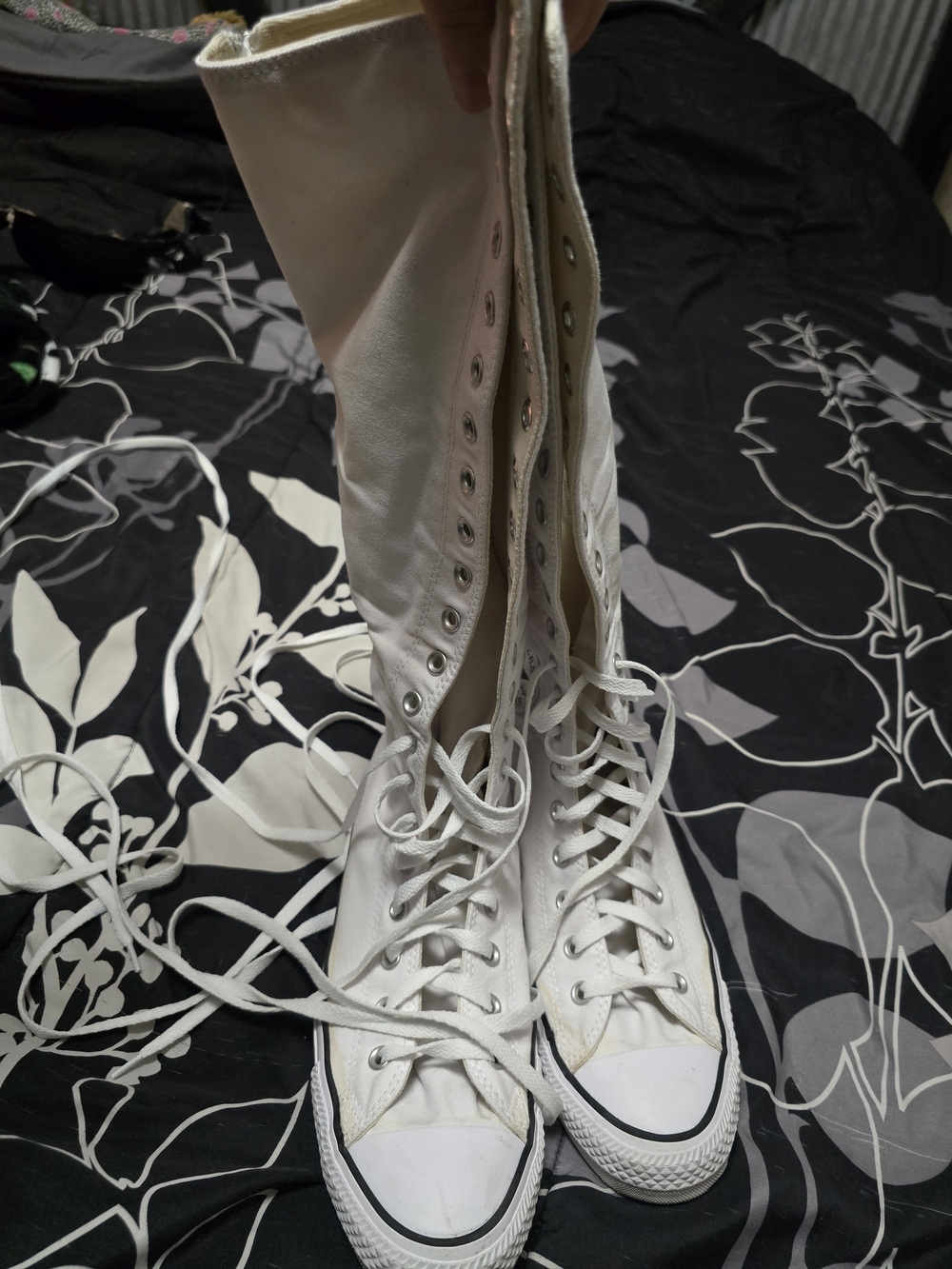 Converse All Star White High-Top Lace-Up Sneakers 11 - Picture 7 of 16